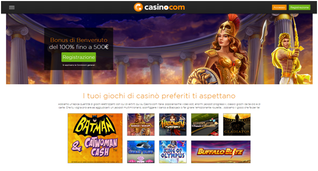 casinos online com bónus de boas vindas